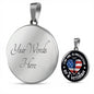 This Girl is Protected, with engraving