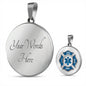 EMT Silver & Gold Round Necklace