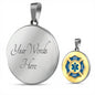 EMT gold & blue front