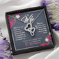 To my wife, I love you more necklace