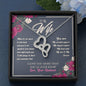 To my wife, I love you more necklace