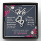 To my wife, I love you more necklace