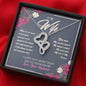 To my wife, I love you more necklace