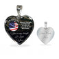 My Beautiful Wife, Heart Necklace with engraving