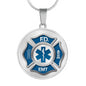 EMT Silver & Gold Round Necklace