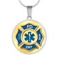 EMT gold & blue front