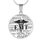 EMT Round Necklace with Engraving
