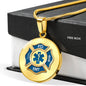 EMT gold & blue front