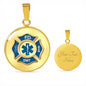 EMT gold & blue front