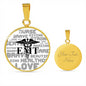 EMT Round Necklace with Engraving