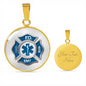 EMT Silver & Gold Round Necklace
