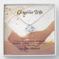 To my gorgeous wife necklace