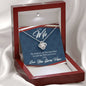 To my wife, with your love I fly necklace