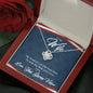 To my wife, with your love I fly necklace
