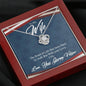 To my wife, with your love I fly necklace