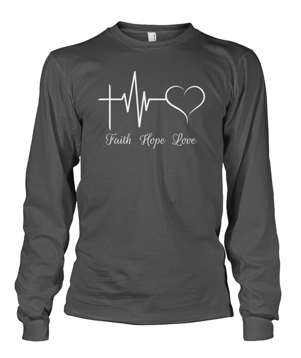 Faith love hope shirt